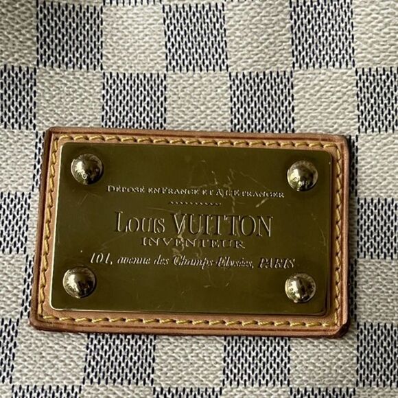 Louis Vuitton Galliera PM Monogram Canvas Handbag Shoulder Bag Damier Azur - Picture 3 of 15